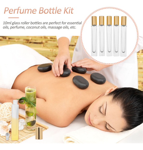 Botellas Enrollables De Aceite Esencial De 10 Ml, 5 Unidades