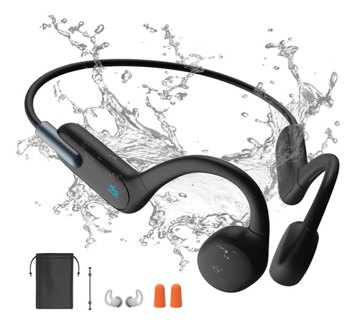 Audífonos Inalámbricos Para Natación Dnniakm X6 Pro Negro 