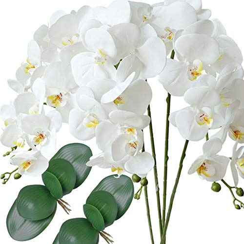 Fagushome Flores Artificiales De Phalaenopsis De 31 Pulgadas