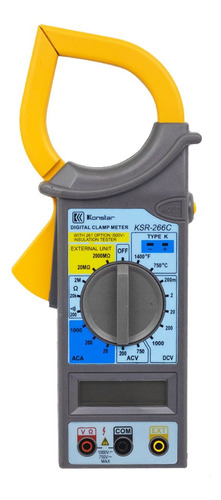 Pinza Amperimétrica Digital Ksr-266c Konstar
