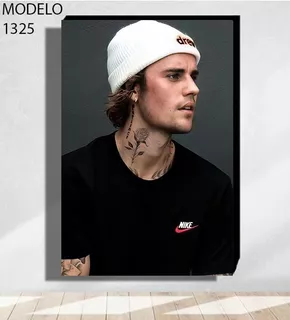 Cuadro Decorativo Justin Bieber Textura