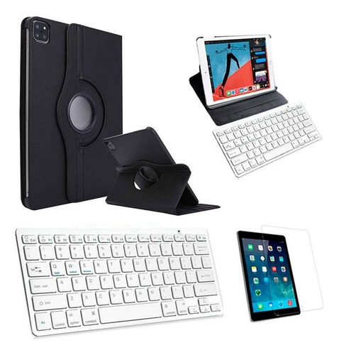 Capa/teclado/pel Para iPad Pro 12,9 2020/2021 Preto