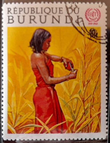 Sellos Postales - Burundi - Aniversario De La Oit Año 1969