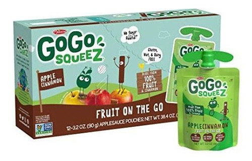 Gogo Squeez Puré De Manzana En El Go, Manzana Y Canela, De 3