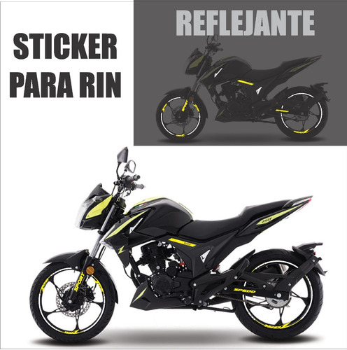 Sticker Refleante Para Rines Italika 150z + Regalo