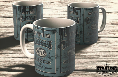 Imagen 2 de 3 de Taza De Porcelana Fierrera - Otis Motor Oil | Retro - Aceite