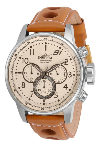 Relógio masculino Invicta 30914 marrom claro