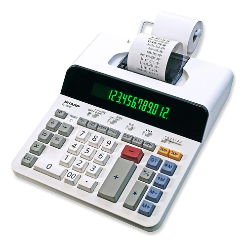 Calculadora Con Impresión Térmica Sharp Elt3301, Blanco