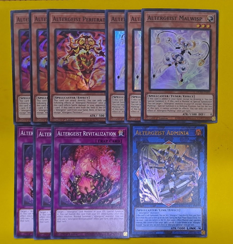 Altergeist Adminia Set Duelist Nexus Yugioh 10 Cartas 