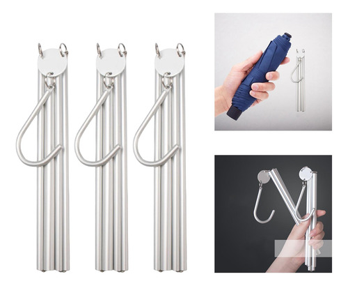 Perchero De Ropa Plegable Organizador De Guardarropa Plata