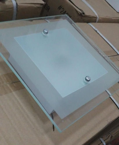 Plafon Cuadrado Techo Con Vidrio Satinado 21 X 21 Lk