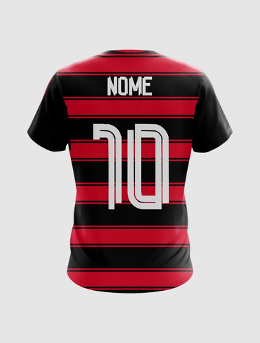 Camisetas Personalizada Flamengo Nome & Numero