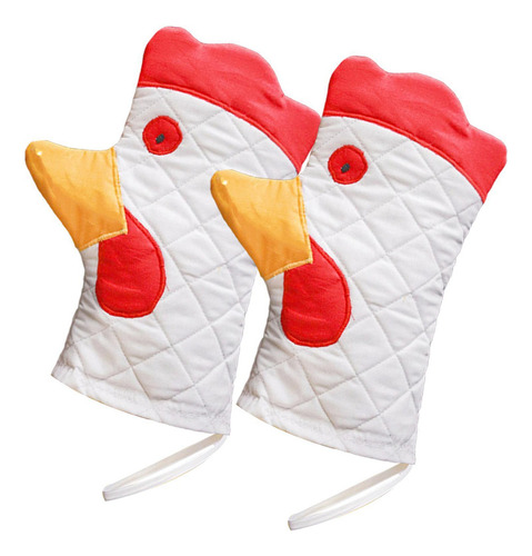 Nn Manoplas De Horno De Gallo Guantes De Cocina Resistentes