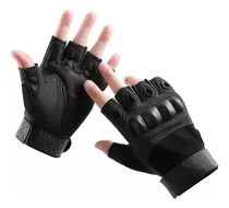 Comprar Guantes Tácticos Motorizado Cortos Dedo Comando Militar Pesa