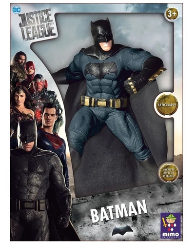 Imagem 2 de 2 de Boneco Articulado Batman Dc Premium 50cm 0921 Mimo