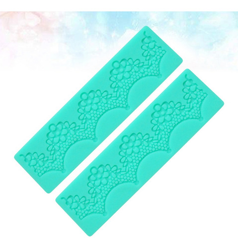 2 Moldes De Silicona Para Tartas Con Forma De Flor De Encaje