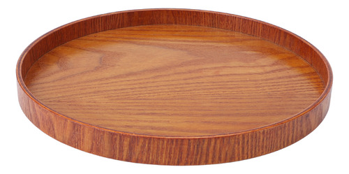 Bandeja Redonda De Madera Mdf Para Servir