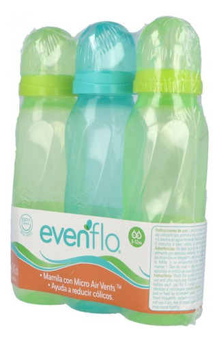 Biberón Evenflo Classic 3 Biberones Con 240 Ml Según Presentación