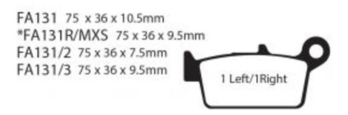 Balatas Traseras Honda Xr 650 L 93-11 R