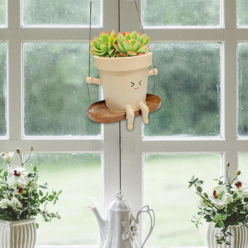 Maceta Colgante Para Jardinería, Decoración De Macetas, M