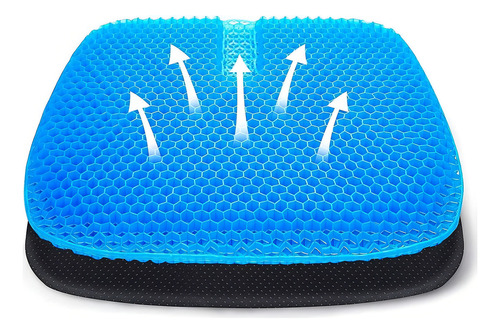 Cojín protector de gel para asiento, columna ciática y lumbar, cóccix