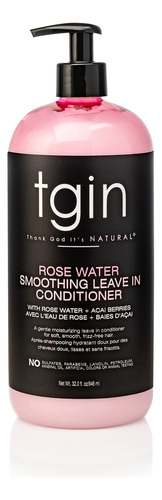 Tgin - Acondicionador Suavizante De Agua De Rosas Para Cabel