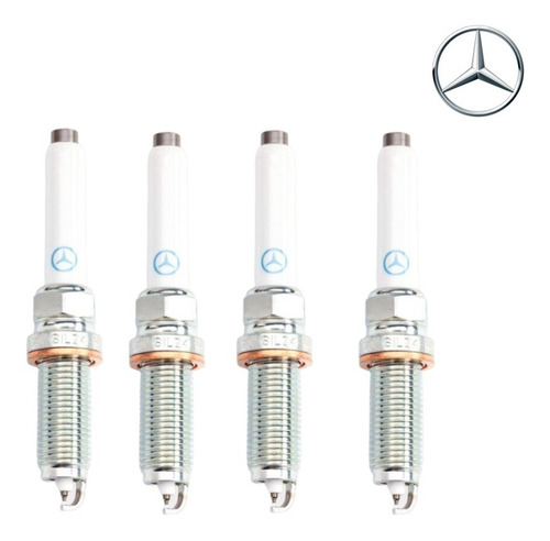 Imagen 2 de 9 de Kit 4 Bujias Mercedes A200 A250 B200 Cla200 Gla200 Orig