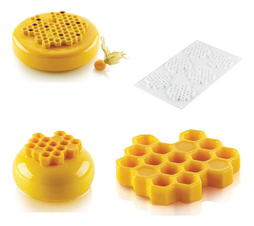 . Molde De Silicona Con Forma De Panal De Abeja Moldes De