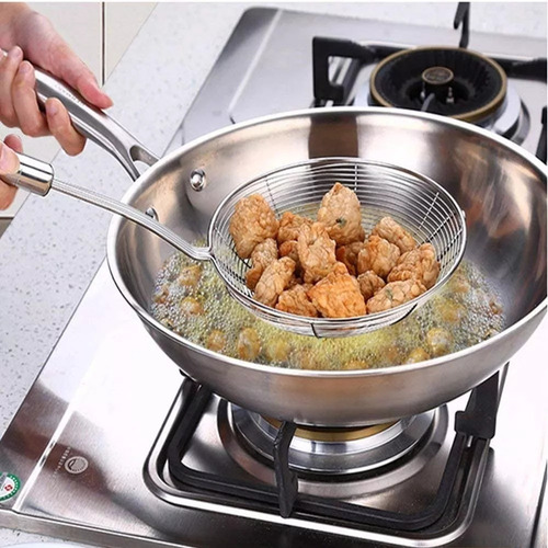 Cuchara Colador Escurridor Utencilio Cocina Cucharon Acero