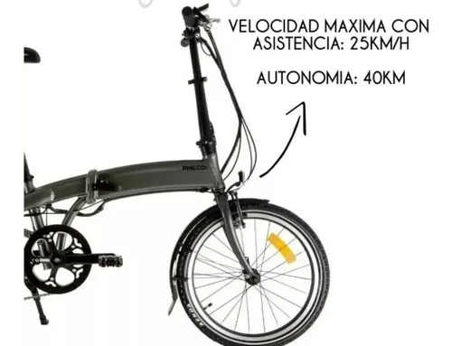 Bicicleta electrica plegable philco sale