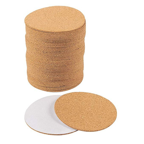 Autoadhesivo Cork Círculo - 50-pack Cork Hojas De Respaldo P