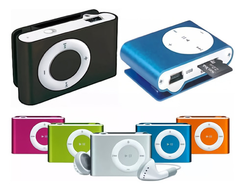 Mini Reproductor Multimedia Música Mp3 Bolsillo + Audífonos 