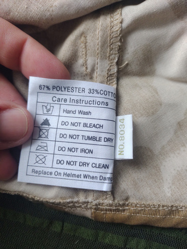 Funda Para El Casco Británico Mk 6 En Camuflaje Desierto (Usado)