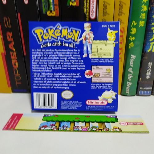 Pokémon Blue Version - Box Do Jogo (gba)