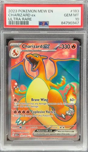 Pokemon Tcg Graduada: Charizard Ex #183/165 Psa 10 Gem Mint