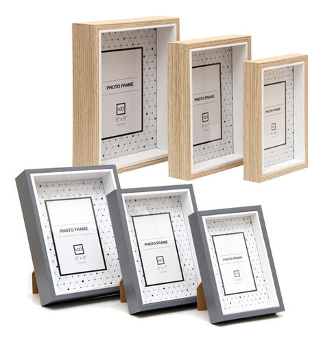 Set X3 Marcos De Foto Madera Box 1f10x15 1f 13x18 1f15x20
