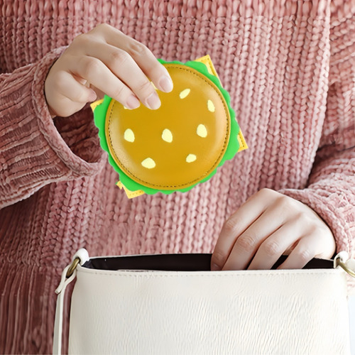 Cartera Divertida Con Forma De Hamburguesa