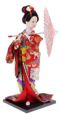 Figura De Brocade Geisha Kabuki