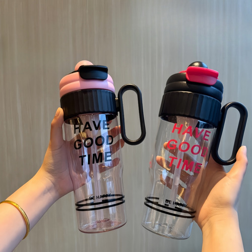 Vaso Plástico 1000ml Con Popote 4 Colores Surtidos