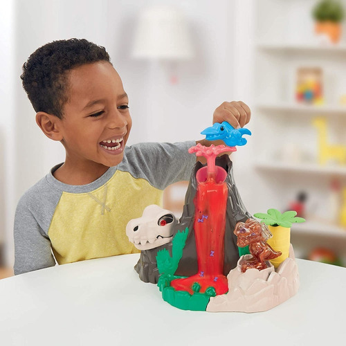 Imagen 5 de 5 de Play-doh Slime Dino Crew Volcan Hydro Glitz F1500 Masas Edu Color Multicolor
