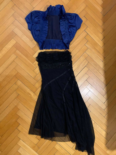 Vestido Fiesta Strapless Peuque Y Torerita Razo