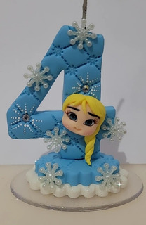 Vela de cumpleaños Elsa Frozen 4.5 cm Generique 