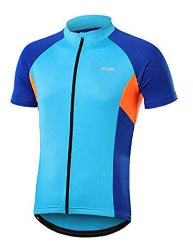 Arsuxeo Men's Short Sleeves Cycling Jersey Bicycle Mtb Bike 