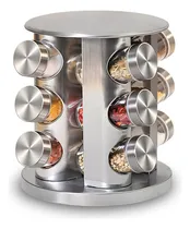 Comprar Porta Condimentos Base Giratório Inox 12 Potes - Temperos