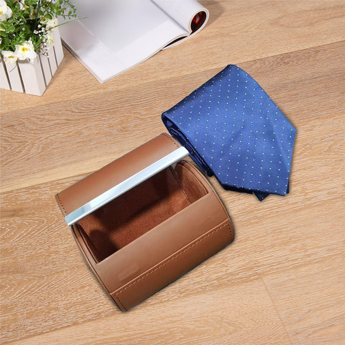 4 Caja Organizadora De Corbatas De Viaje, Caja De Marrón
