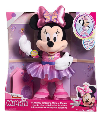 Minnie Mouse Interactiva Mariposa Bailarina Luces Y Sonidos 