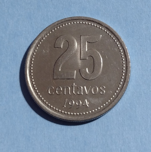 Moneda De 25 Centavos De Argentina Sin Circular Año 1994