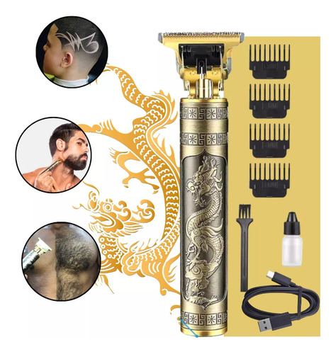 Maquina Acabamento Profissional Cabelo Barba Sem Fio Premium