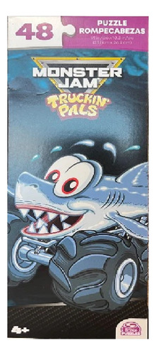 Rompecabezas Monster Jam Megalodon Juego Didáctico 48 Pzas