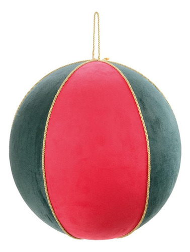 Bola De Natal Plus Gigante Forrada Com Veludo 60cm 1 Un